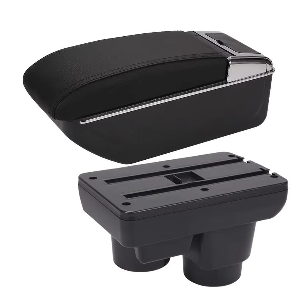 Sxqpocar D2 Black Line No Usb For Ford Fiesta 2011 Car Armrest Box Center Console Armrest Storage Box Replacement Parts