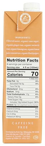 Miniatura 4 de Rishi, Tea, Og2, Turm, Gngr, Chai, Paquete de 12, Tamaño - 32 FZ, Cantidad - 1 estuche 12