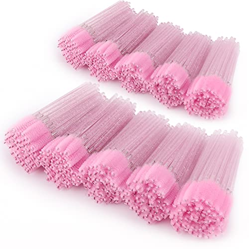 Goupillons mascara et cils jetables Tbestmax rose pour maquillage