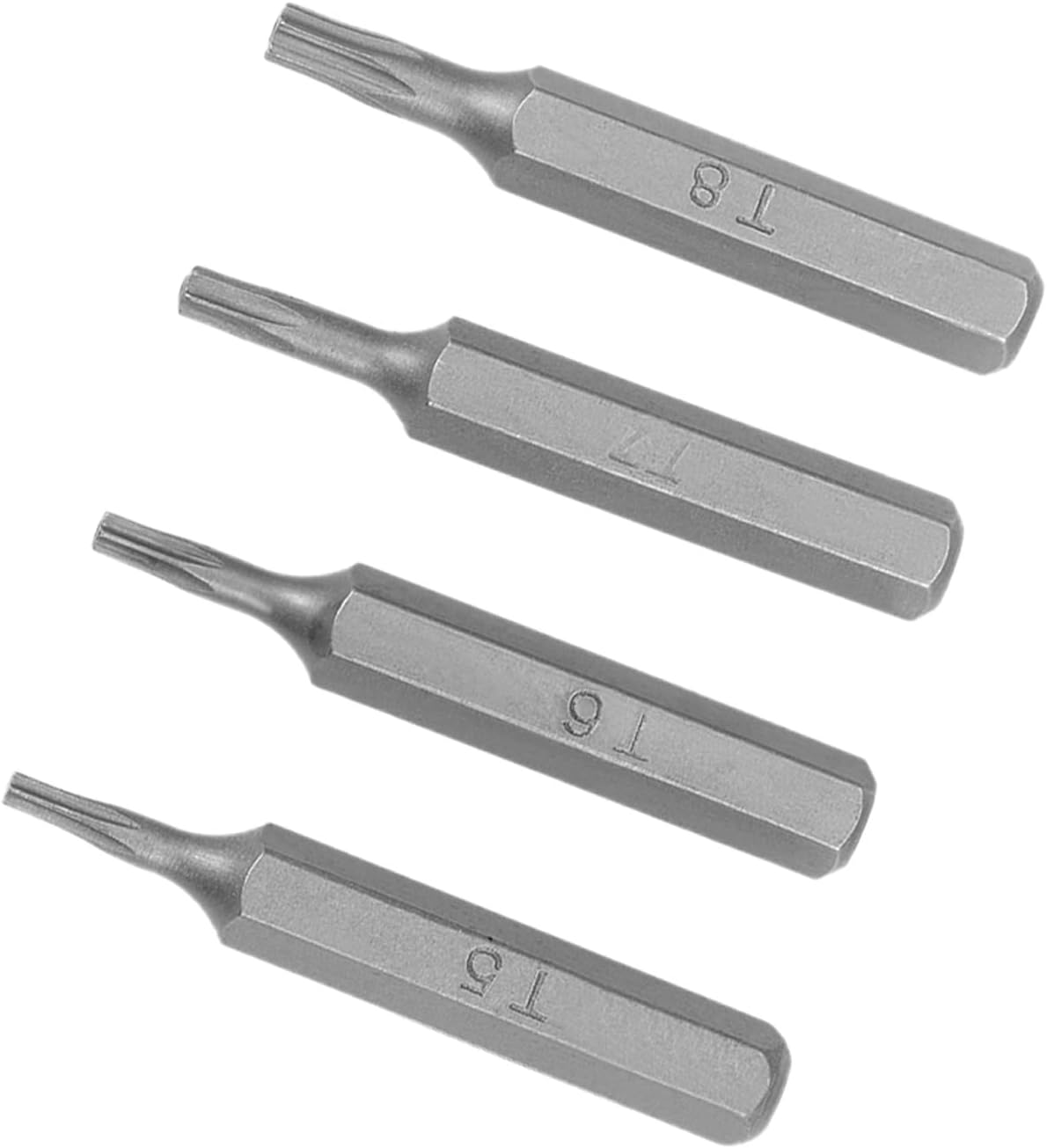 Torx Bit Set - [1.1 Inch x H5/32 x T5 T6 T7 T8] Hex Shank Screw Driver Batch Head for Socket Screwdriver Handle Use