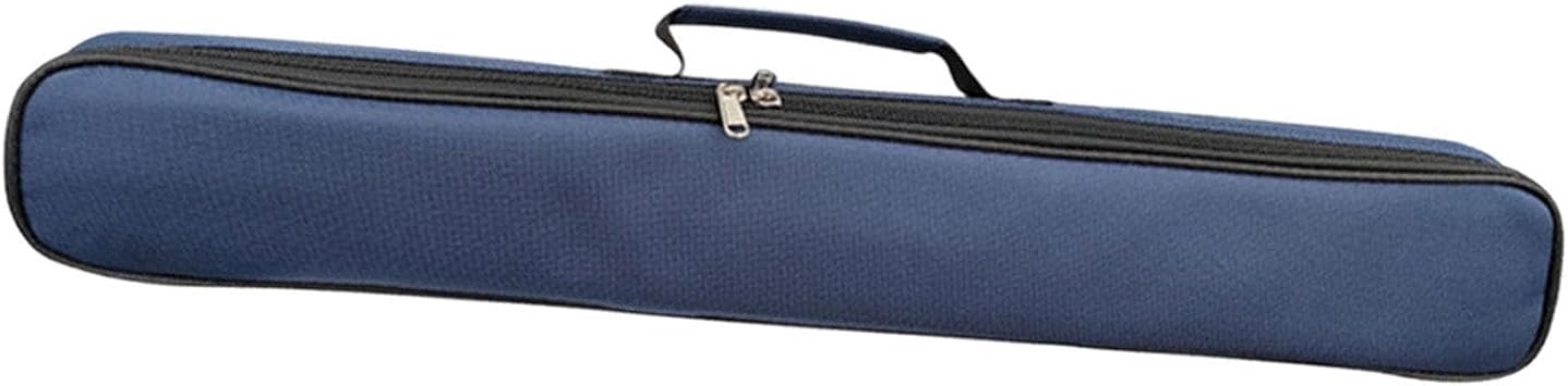 Flute Cover Bamboo Flute Storage Bag Hold 2 Flutes Zipper Design with Handle Reusable Multifunctional Flute Bag Flute Case, Blue