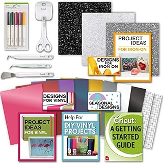 Cricut Tools Bundle Beginner Cricut Guide, Vinyl Pack, Basic Tools and Cricut Explore