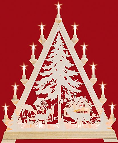 Maison de sylviculture triangle décoration fenêtre bois 55 x 66 cm ornement