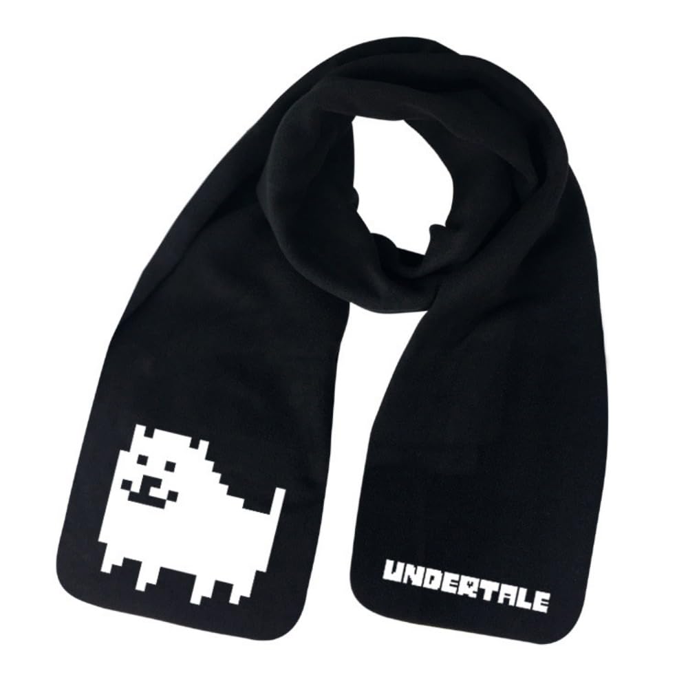 MayDeeUndertale Scarf, Warm Autumn & Winter Scarf Simple Stylish Men Scarf Women Shawl Black