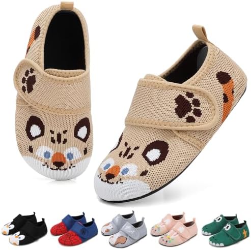 VOLHAL Hausschuhe ​Kinder Junge Mädchen Barfussschuhe Pantoffeln Lauflernschuhe ​Rutschfest ​Kindergarten für Atmung saktive​ Weich Kleinkinder Schuhe ​Unisex