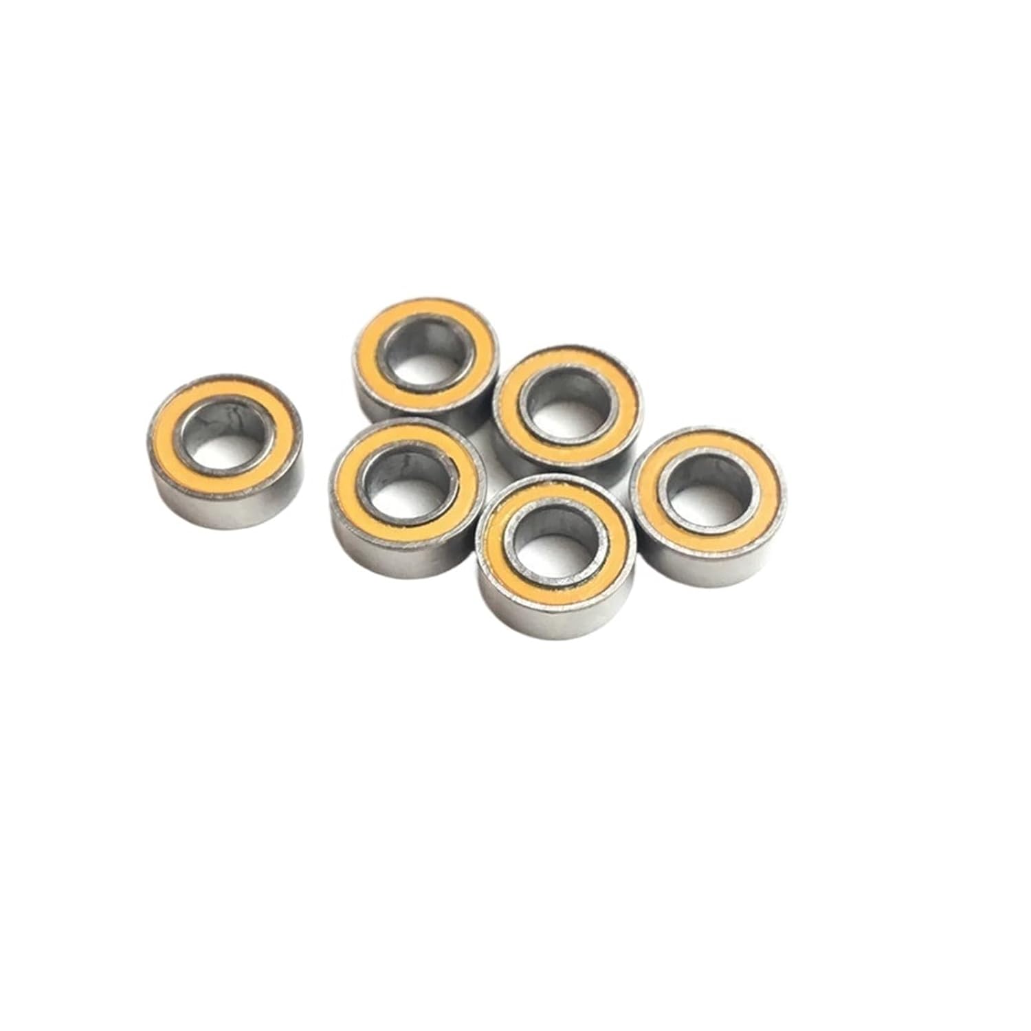 10pcs MR85RS Bearings 5x8x2.5mm ABEC-3 rc car Truck MR85 RS 2RS Ball Bearings MR85 RS Orange Seal