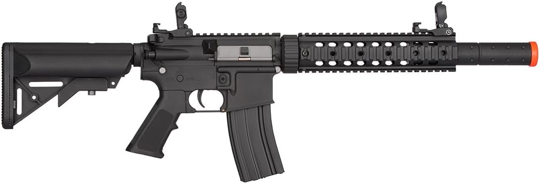 Lancer Tactical Low FPS M4 Gen 2 AEG Electric Airsoft Rifle Gun - Black