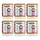 Picture of NuttZo Organic Power Fuel 7 Nuts and Seeds Butter, Crunchy, Paleo and Keto Friendly, Peanut and Gluten Free, Vegan, Kosher, No Added Sugar or Oil, 12 oz Jar, 6 Pack