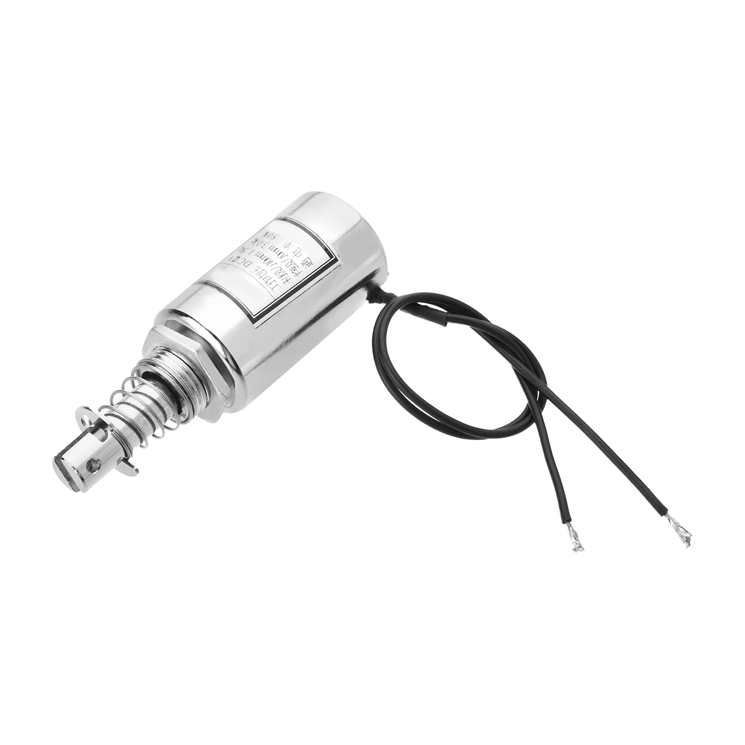 Fielect DC 12V Pull Type Solenoid Electromagnet, 60-120N 10mm Stroke Tubular Solenoid Electromagnet, Linear Motion, MQ8-Z57