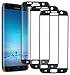 Woitech 3w011302  3-Pack Samsung Galaxy S7 Edge Screen Protector, 9H Hardness Tempered Glass Screen Film Scratch Resistant Bubble-free Screen Protector for Samsung S7 Edge, Black