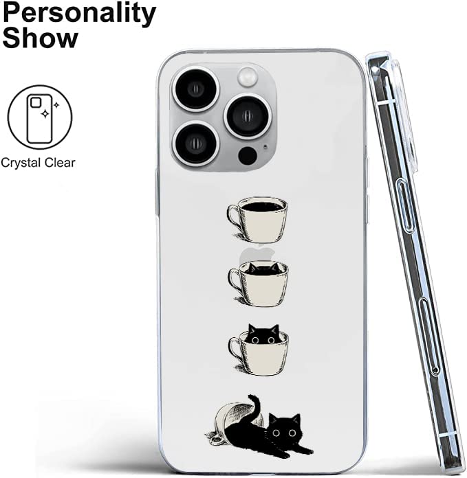Coque iPhone 14 Pro antichoc protège des chutes motif chat - 2