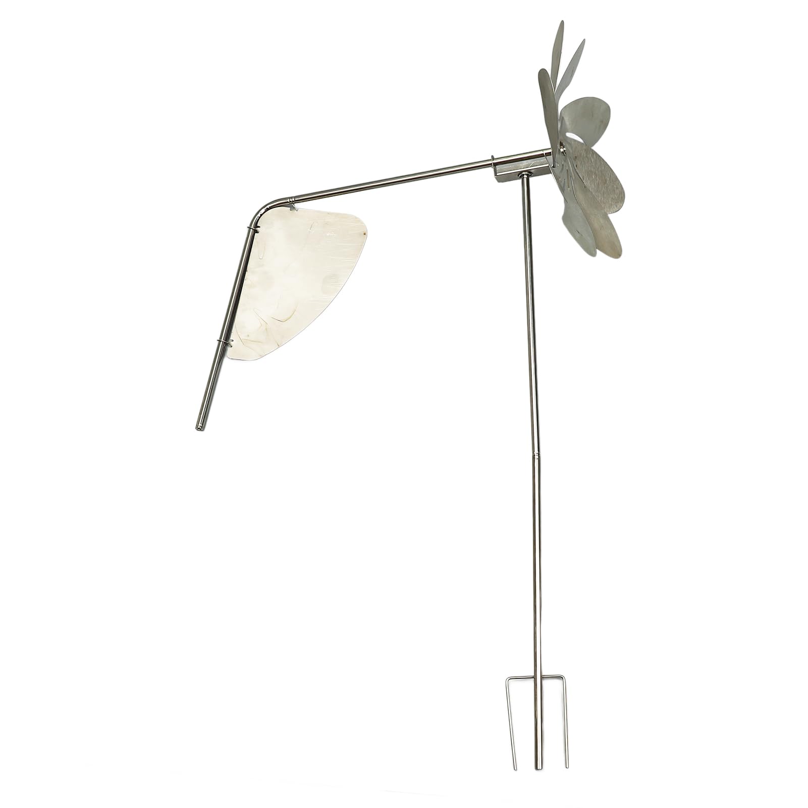 Metal Windmill 360 Degree Rotation Rustproof Waterproof Decorative Stake Wind Spinner for Garden Yard Lawn