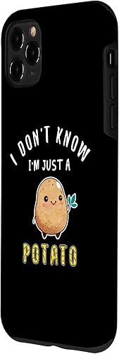 Miniatura 2 de iPhone 11 Pro Max I Dont Know Im Just a Potato - Funda de patatas Kawaii