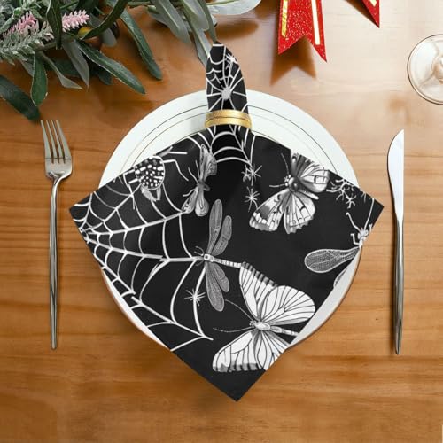 Servilletas de Tela Halloween Multicolor x6 20x20 pulg miniatura 3