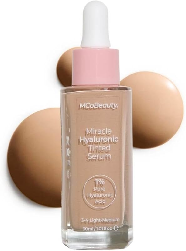 Sérum com cor MCoBeauty Miracle Hyaluronic, tom 3-4 Light Medium