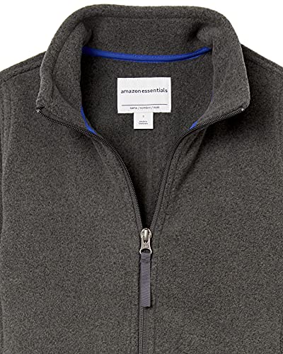 Image of Amazon Essentials Boys and Toddlers' Polar Fleece Full-Zip Mock Jacket, Insulated, Long Sleeve