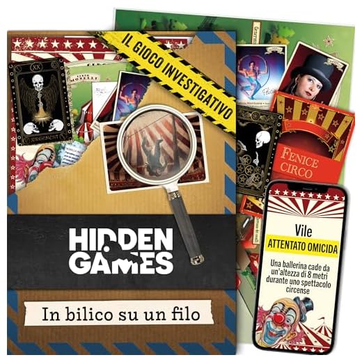 Hidden Games Luogo del Reato - Il 4° caso - IN BILICO SU UN FILO - Gioco realistico su una scena del crimine, gioco emozionante in cui impersonate un detective, in lingua italiana
