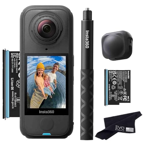 Image of Insta360 X4 Air Essentials Bundle | Lightest 8K 360 Waterproof Action Camera for Epic Adventures, Replaceable Lenses| Bundle Includes Extra Battery, Invisible Selfie Stick, Lens Cap