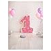 Produktbild LUOEM Baby 1. Geburtstag Foto Hintergrund 3D Cartoon Ballon Blumen Fotografie Hintergrund Wand Requisiten für Baby Geburtstag Foto Studio Hintergrund
