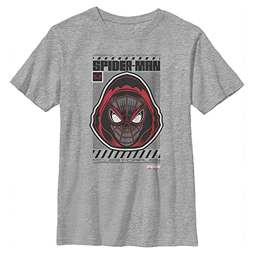 T-shirt de coton Miles Morales Marvel fini les vêtements rêches pour enfants