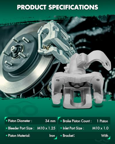 Image of SCITOO Rear Right Brake Caliper With Bracket 19B3298 Compatible For Acura CSX 2006-2011 For Acura ILX 2013-2018 For Honda Civic 2006-2015