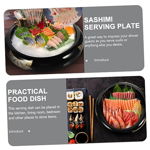 Juego de platos redondos para sushi estilo japonés miniatura 2