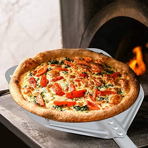 14 Inch Pizza Peel,Aluminum Pizza Paddle with Detachable Handle,Non Stick Pizza Oven Peel,for Homemade Pizzas