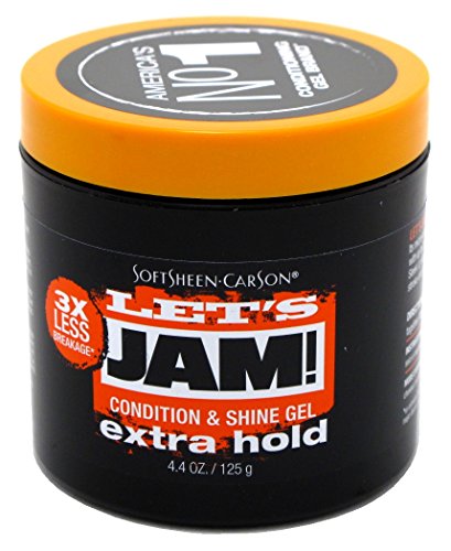 Lets Jam Shine+Cond Gel 4.4oz X-Hold Jar (2 Pack) by Lets Jam