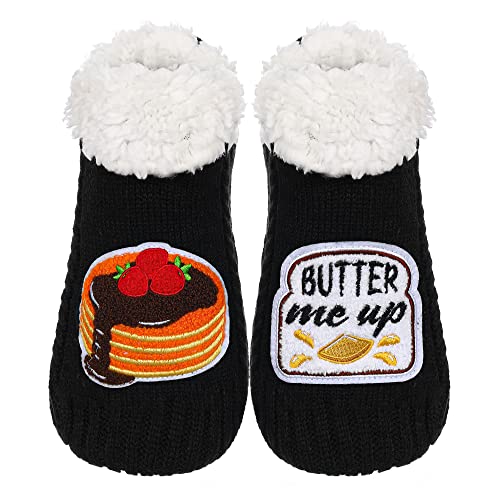 Image of ZYZX Cute Funny Slipper Socks for Women with Grips,Fuzzy Socks Indoor