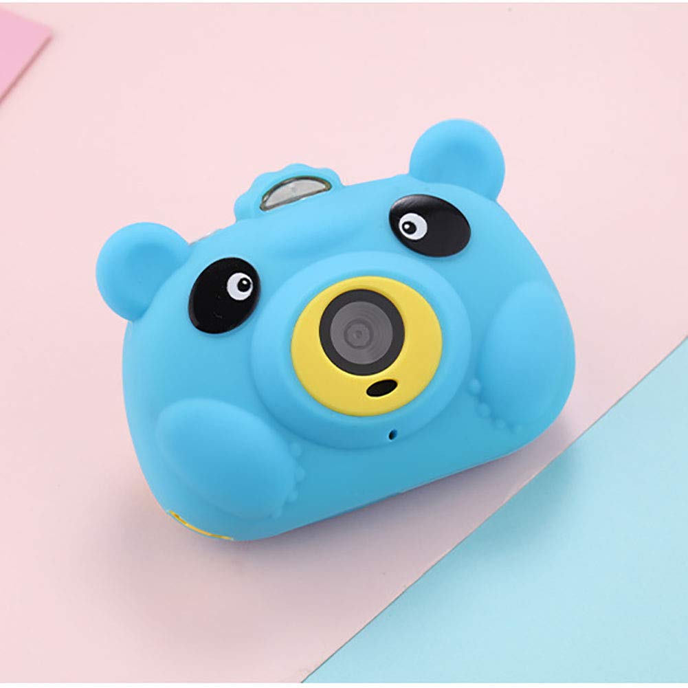 HUYA Macchina Fotografica Portatile Del Giocattolo Di Sport Del Mini Giocattolo Del Video HD Della Macchina Fotografica Digitale Del Maiale Dei Bambini (Blue)