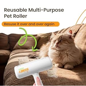 Pet hair removal tool and reusable lint roller cat and dog hair remover for car couch and carpet pet hair roller cat and dog fur remover tool pet hair remover for furniture bedding clothing   cucciolini doodles
