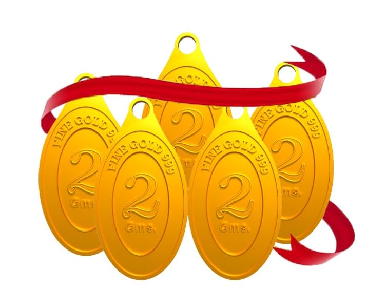 Euphoria Jewellery10gm Euphoria Jewellery by A Himanshu pure 24KT gold coin pendant in 999 finese