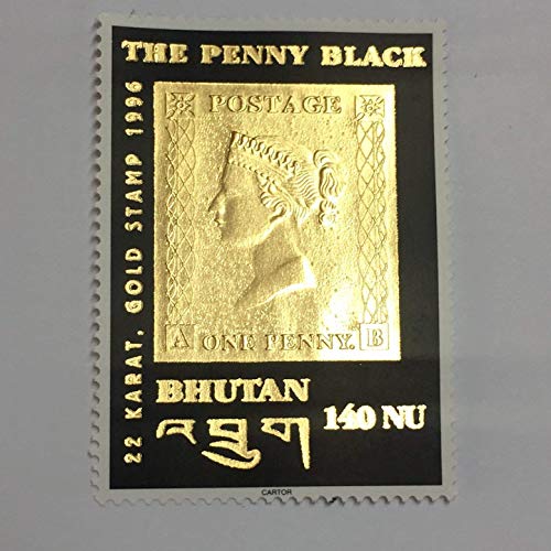 IMPACTO COLECCIONABLES Il Primo Francobollo in Oro da 22 Carati, emesso in Bhutan 1996