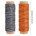 JANYUN 792 Yards 24 Colors Leather Sewing Waxed Flat Cord Thread for Leather Craft DIY Supplies,Each of 33 Yards