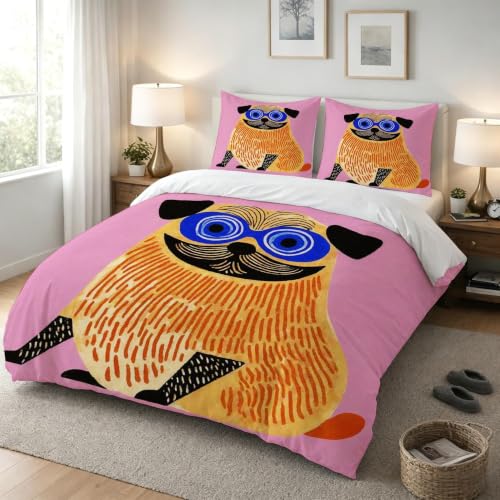 Parure de lit en microfibre de qualité supérieure avec housse de couette zippée 240x260 - 4