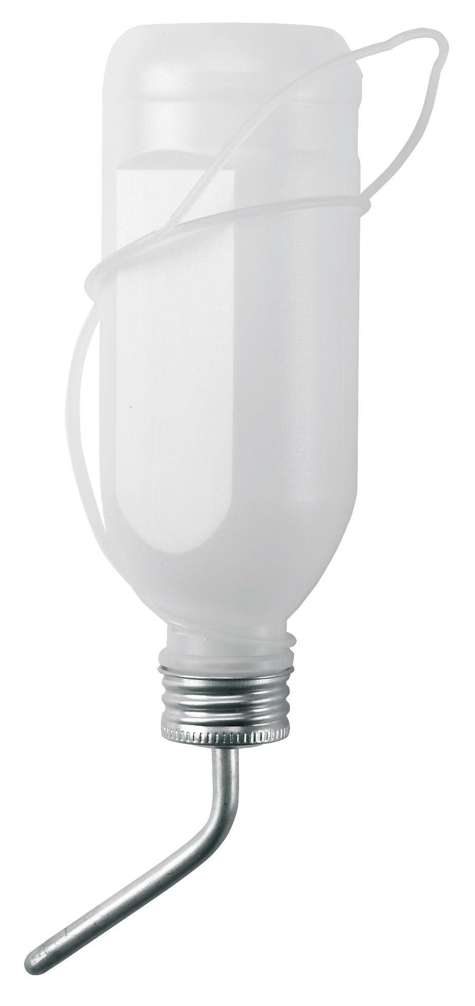 Bebedero para conejos 500 ml de plástico con tubo de aluminio