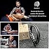 Casisto.J Men's Leather Bracelet, Braided Leather Beads, Stainless Steel, Black, Brown, Blue, with Magnetic Clasp, Easy Packaging #1