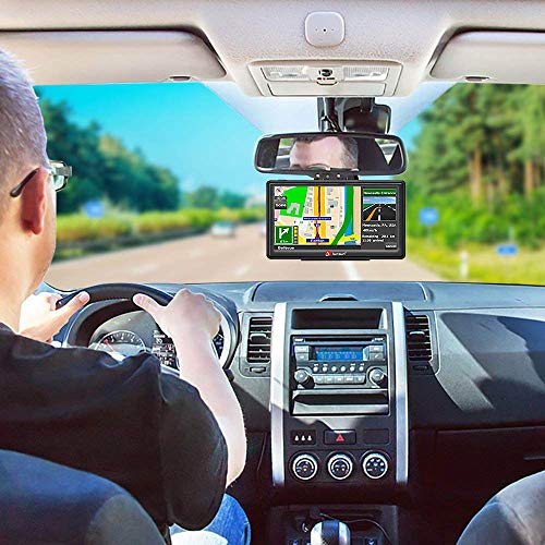 Car GPS,7-Inch Touch Screen GPS Navigation for Car,Real Voice Direction GPS Navigation System Built-in Lifetime Maps(2019)