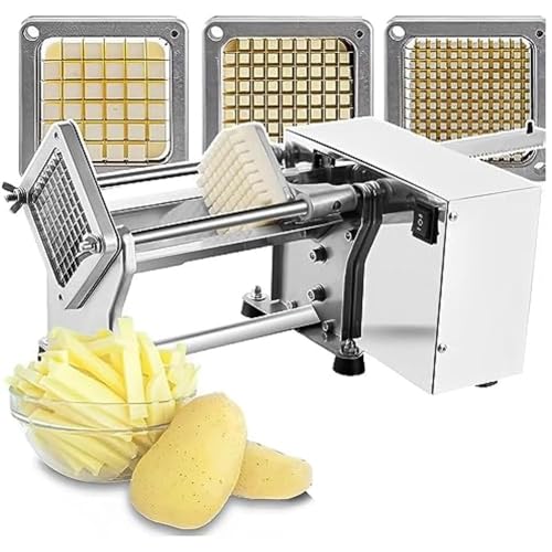Cortadora eléctrica de papas fritas de acero inoxidable
