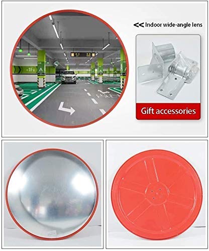 Miroir convexe portable rond pour sécuriser une intersection d