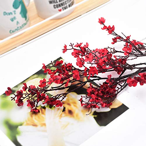 Baby Breath Gypsophila Artificial Flowers, Babies Breath Flowers Bush Artificial Gypsophila Silk Silica Real Touch Blooms for Wedding Bridal Party DIY Home Floral Arrangement Decor, 4 Bundles, 19.7'' - Thumbnail 3