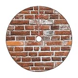 Dimensioni perfette: questa copertura per albero di mattoni è disponibile in diverse dimensioni per adattarsi alla maggior parte degli alberi di Natale. Puoi posizionare le tue decorazioni e regali preferiti sulla gonna per aggiungere allo spirito festivo.