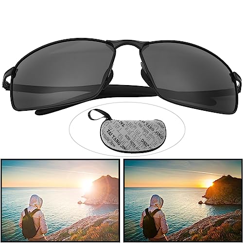 Óculos de Proteção óculos de Sol Masculino óculos de Sol de Metal, para Proteger Os Olhos (Moldura d