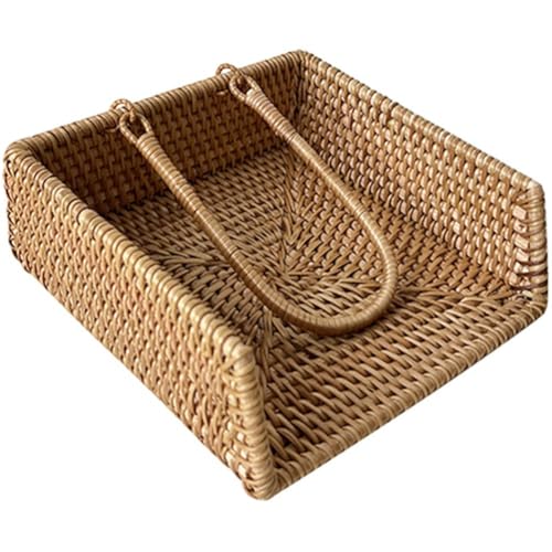 Lista de Servilleteros favoritos de las personas. 45 hzzsbu Servilleteros Cuadrados De Ratán, Cesta De Servilletas, Bandeja para Servilletas De Cóctel, Dispensador De Servilletas Tejidas, Servilletero Plano Hecho a Mano para Mesa,...