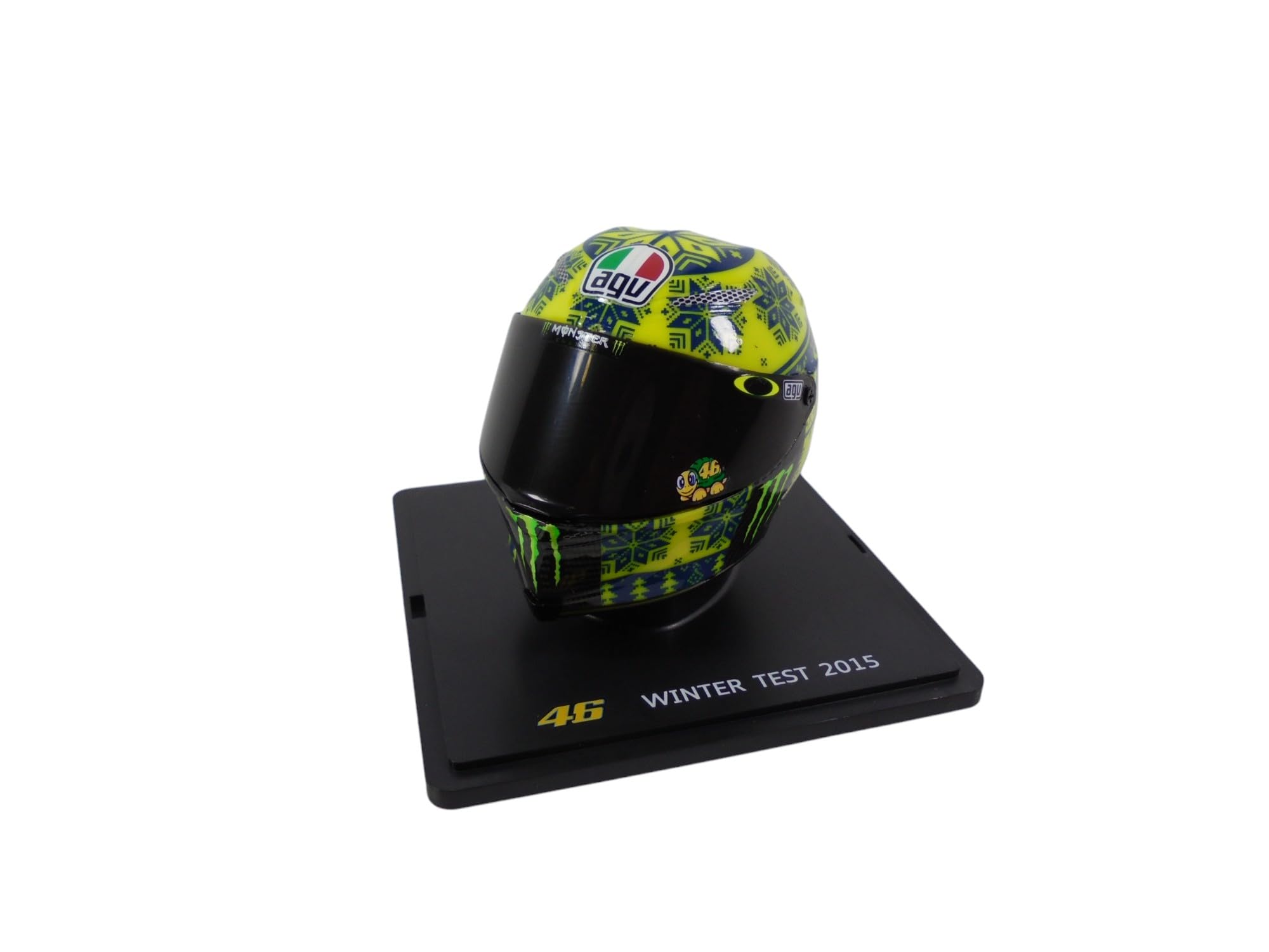 OPO 10 - Casco V. Rossi Moto GP Winter Test Scala 1/5 Stagione 2015 Compatibile con Yamaha YZR-M1 - CR043