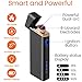 Upgraded Electric Lighter - USB Rechargeable Dual Arc Windproof Flameless Plasma Lighter with Battery Indicator for Fire, Cigarette, Pipes (Matte Black)