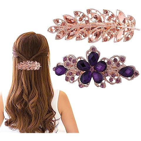 CCAIPU Retro Pearl and Rhinestone Hair Clips Cover