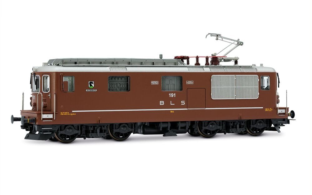 Rivarossi HR2960S BLS, Re 4/4 191 “Reichenbach” Long with Single-arm Pantograph and Driver Figurine, ep. IV-V, with disc Wheels, with DCC Sound decoder Electric Locomotive