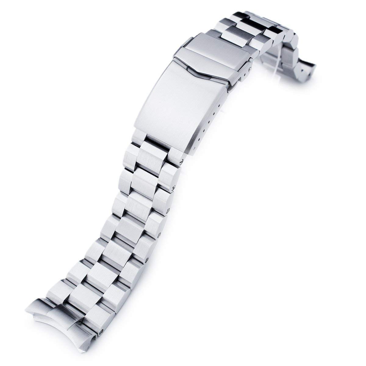 MiLTAT 22mm Watch Band for Seiko SRPD Models, Hexad Solid 316L Stainless Steel Screw-Link