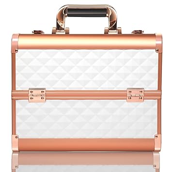 Dazzle By Doris Brown, Makeup Vanity Box for makeup, jewellery Box, makeup box, makeup organizer. (White)